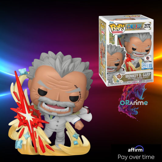 Funko Pop Plus One Piece Monkey D. Garp Galaxy Impact #2172 Chalice Exclusive (PR) Sticker *PRE-ORDER*