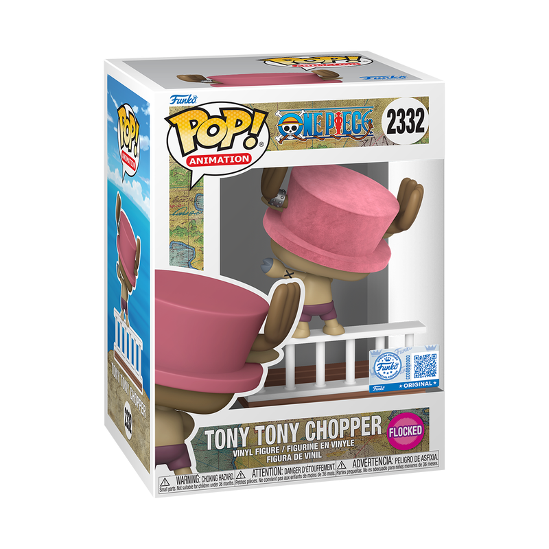 Funko Pop One Piece EE Exclusive Straw Hat Crew Tony Tony Chopper (Flocked) #2332