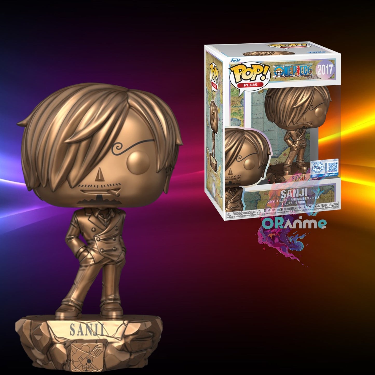 Funko Pop Puls One Piece Sanji Statue (Bronze) #2017 w/Protector *PRE-ORDER*