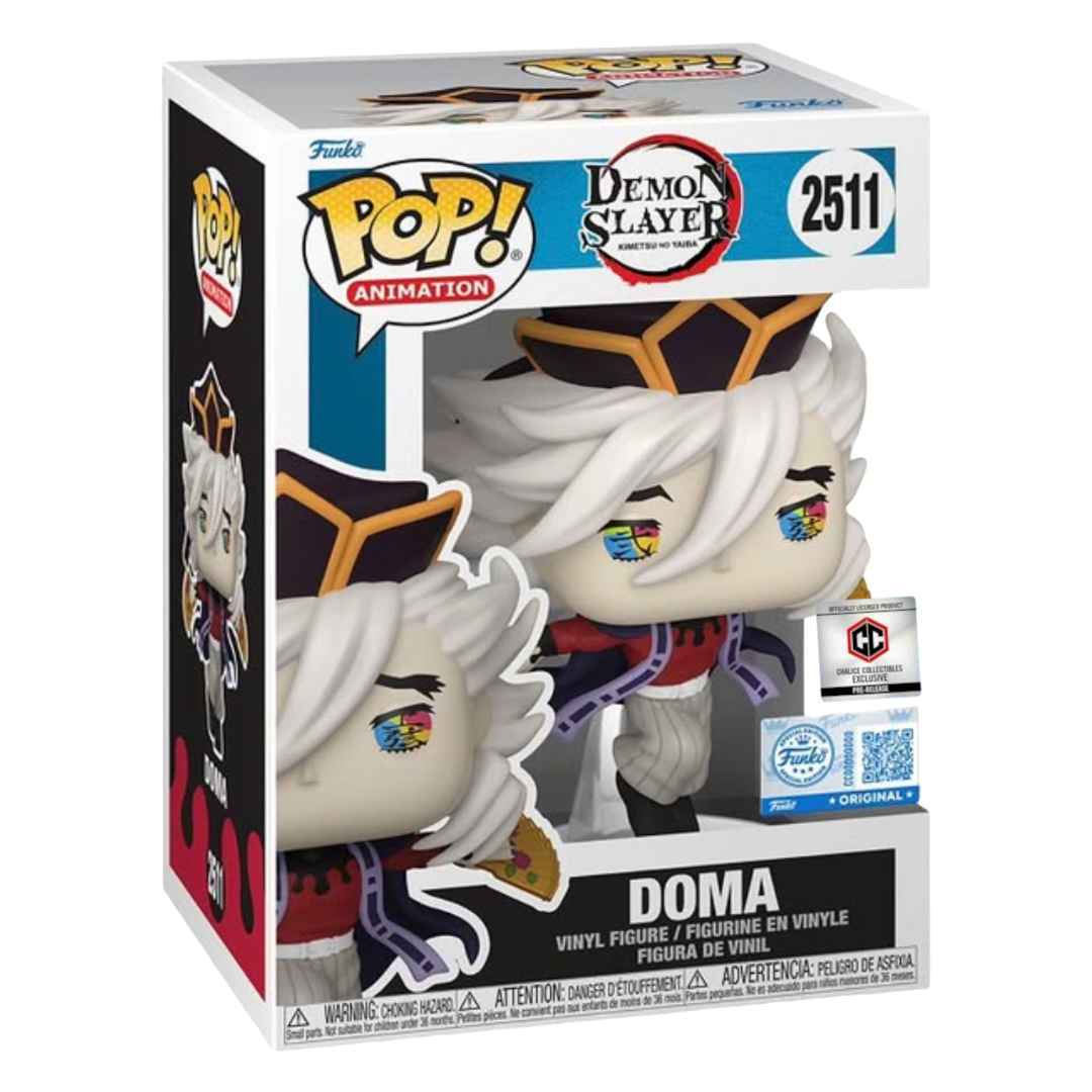 Funko Pop: Demon Slayer – Doma #2511 Chalice Collectibles Exclusive PR Sticker *PRE-ORDER*