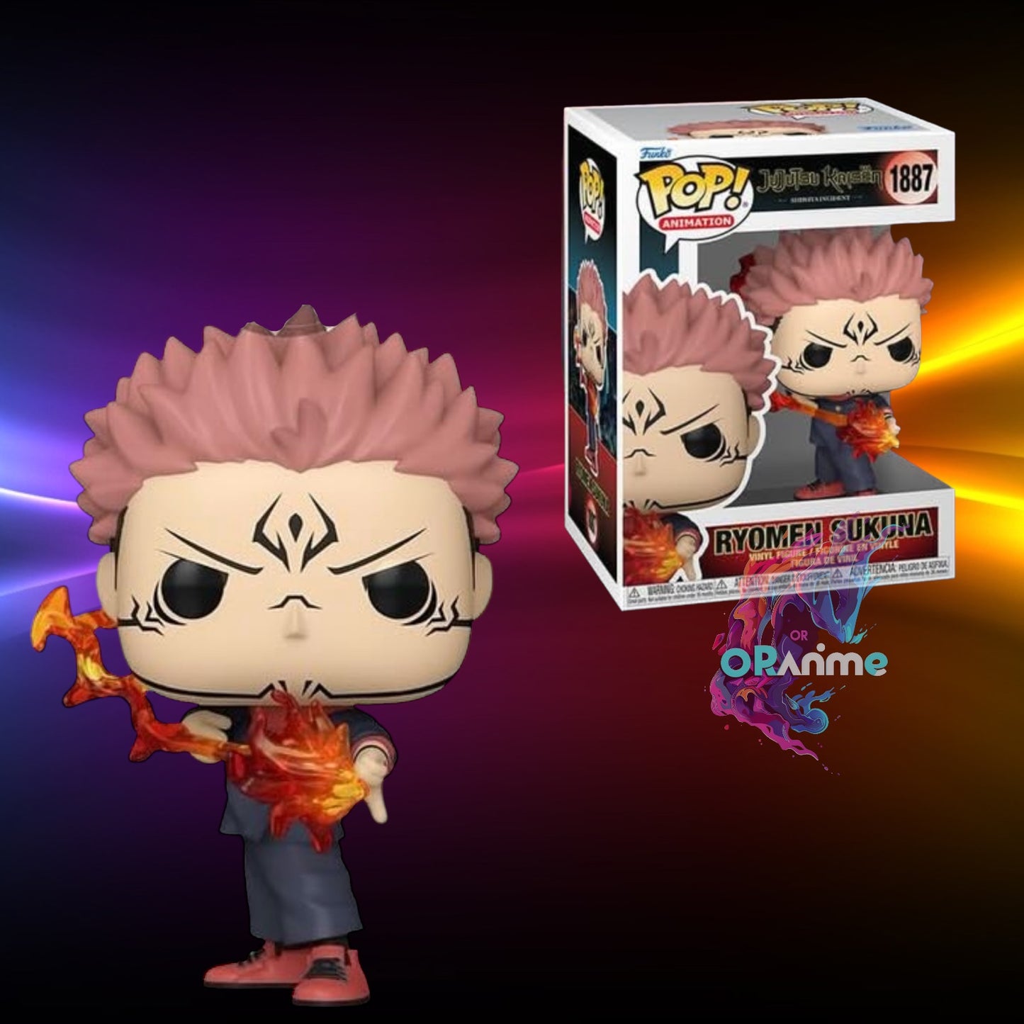 Funko Pop! Jujutsu Kaisen Ryomen Sukuna with Flame Arrow #1887 *PRE-ORDER*