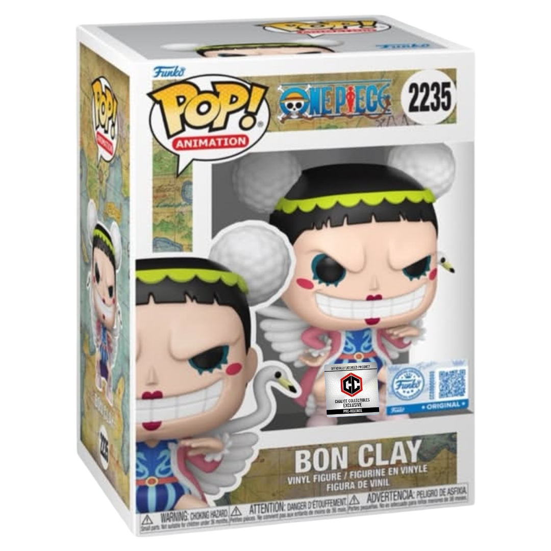 Funko Pop One Piece Bon Clay #2235 PR Sticker Chalice Exclusive *PRE-ORDER*