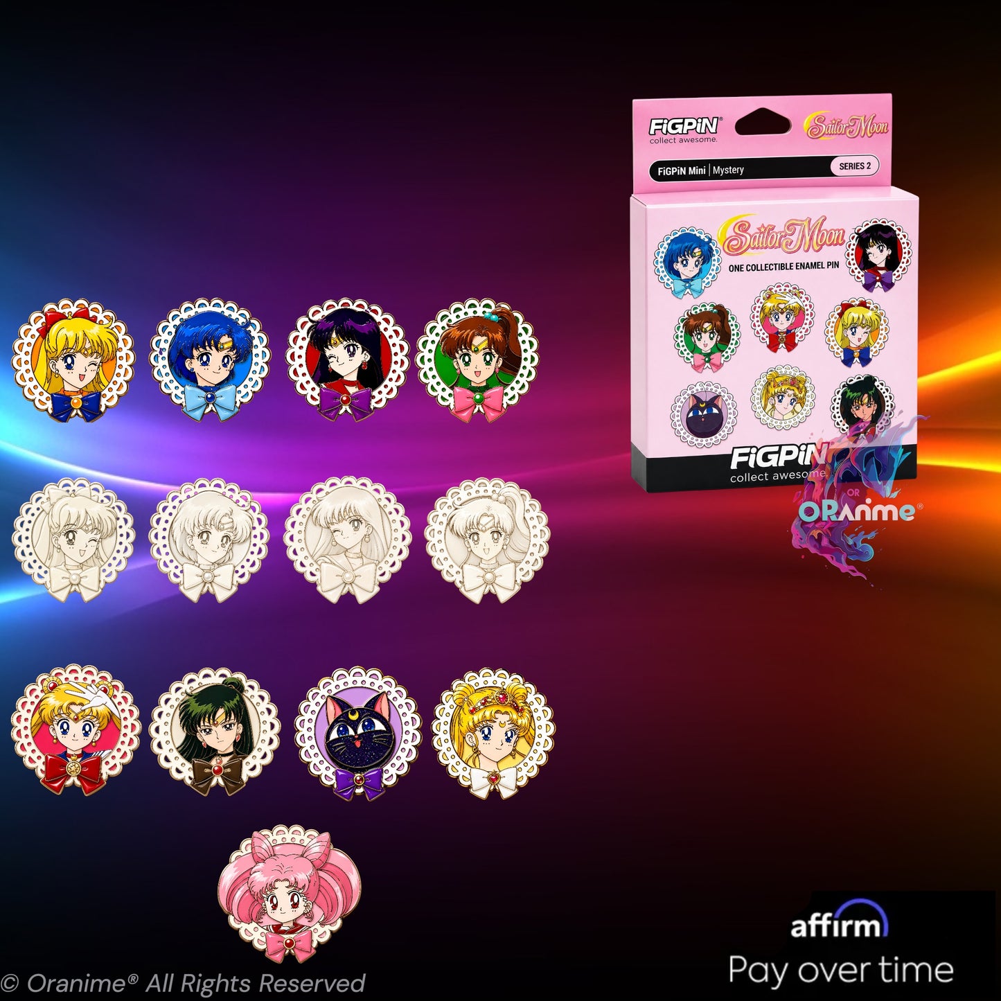 FiGPiN - Mystery Mini Pin Sailor Moon Series 2 - Enamel Pin *PRE-ORDER*