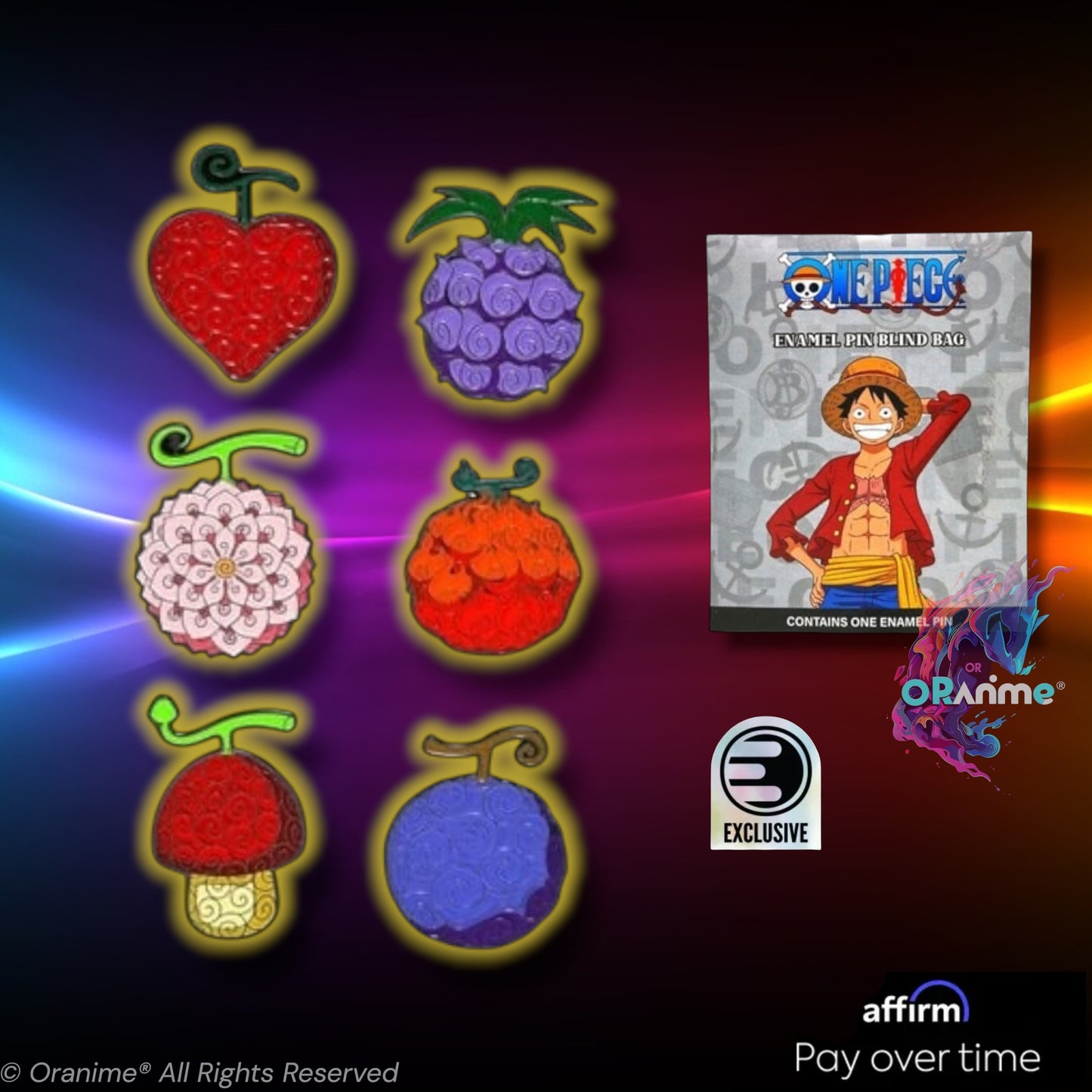 One Piece Devil Fruit Blind Box Enamel Pin EE Exclusive 1 Random Sealed