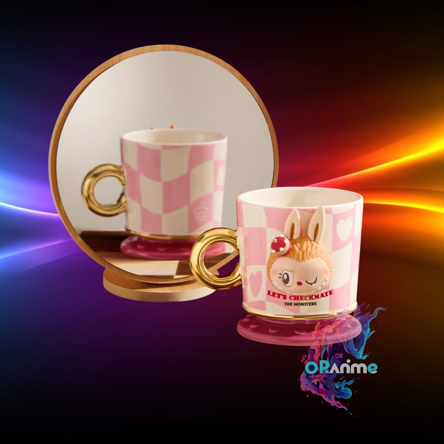 Pop Mart - The Monsters - Labubu Let'S CheckMate Mug - Pink