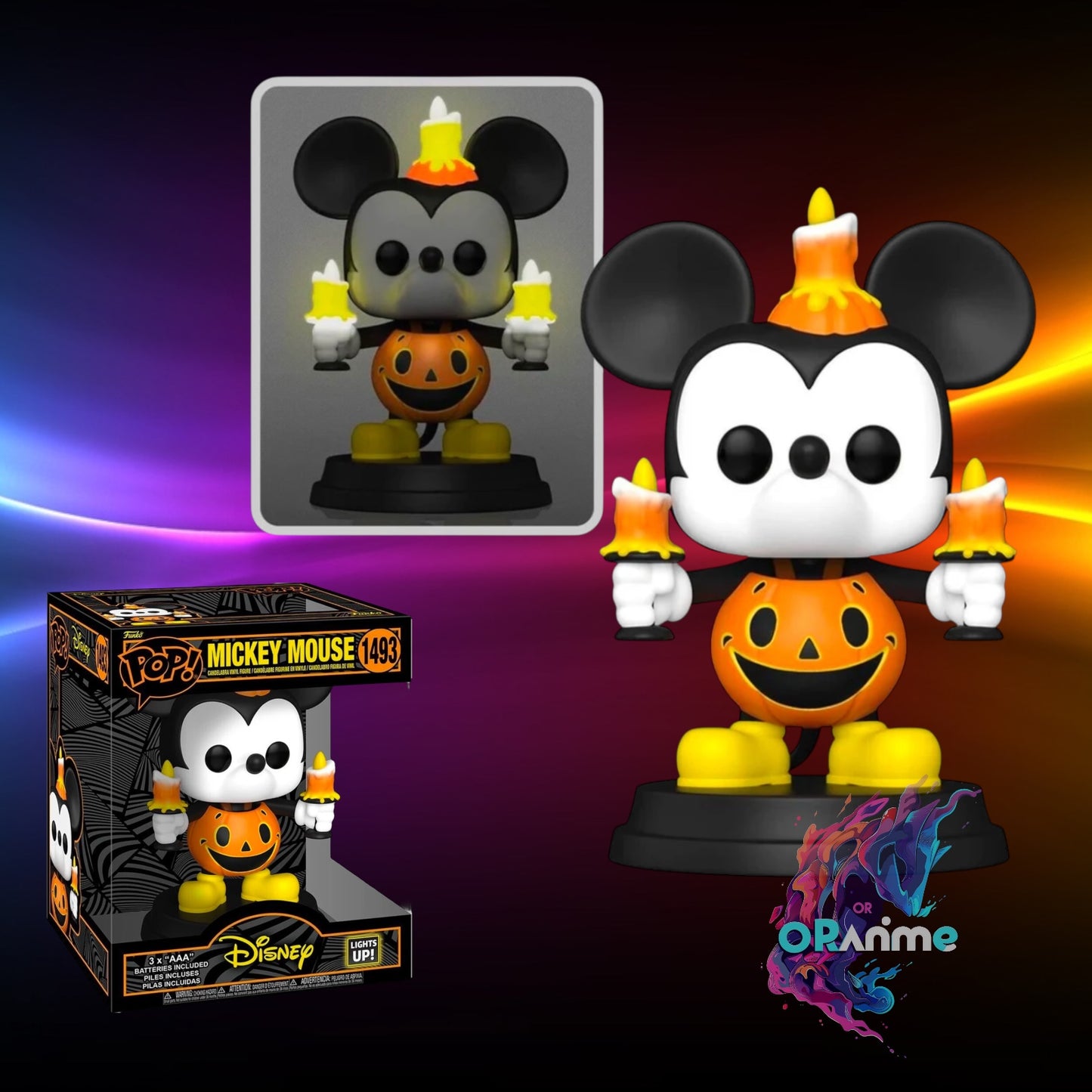 Funko Pop! Halloween Light-Up Super - Mickey Mouse #1493