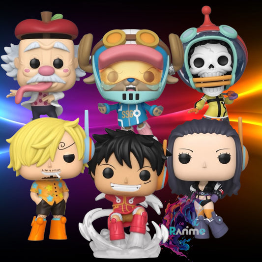 Funko Pop One Piece Bundle (Monkey D. Luffy, Sanji, Brook, Tony Tony Chopper, Nico Robin, Vegapunk) Egghead Island Arc *PRE-ORDER*