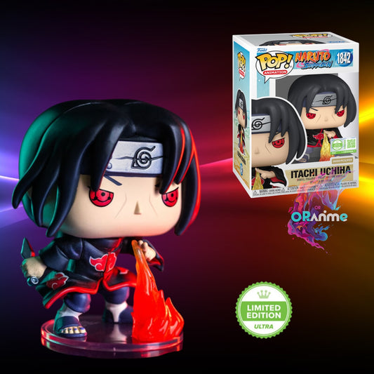 Funko Pop Naruto - Itachi Uchiha (Fireball Jutsu) with Pop! Protector #1842 - Ultra LE 5000 Exclusive *PRE-ORDER*