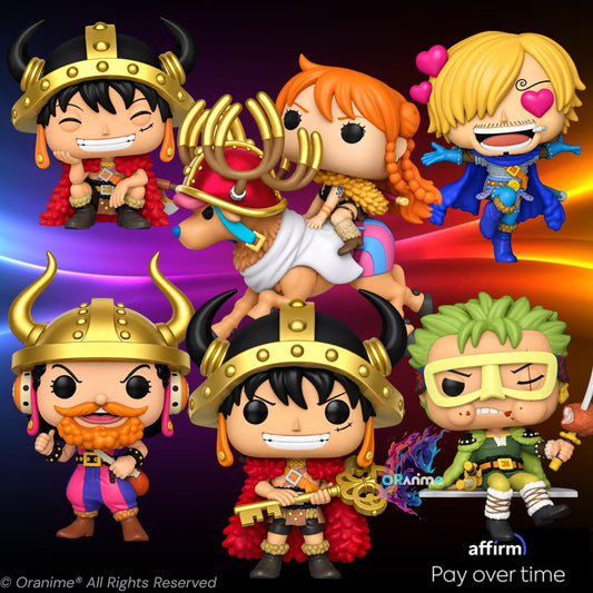 Funko Pop One Piece Elbaf Complete 6 Piece Bundle with Luffy Chase *PRE-ORDER*
