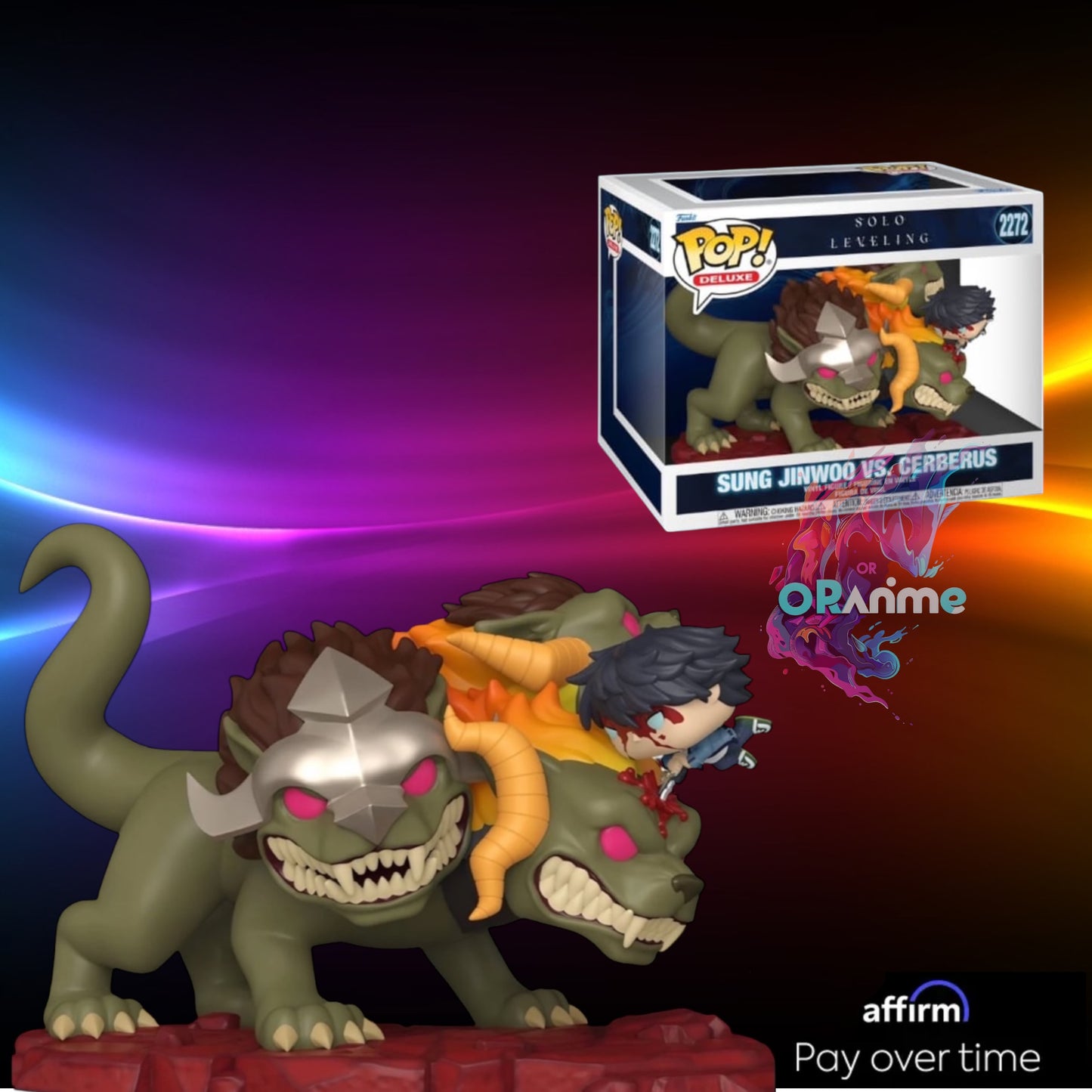 Funko Pop Deluxe Solo Leveling Sung Jinwoo vs. Cerberus #2272