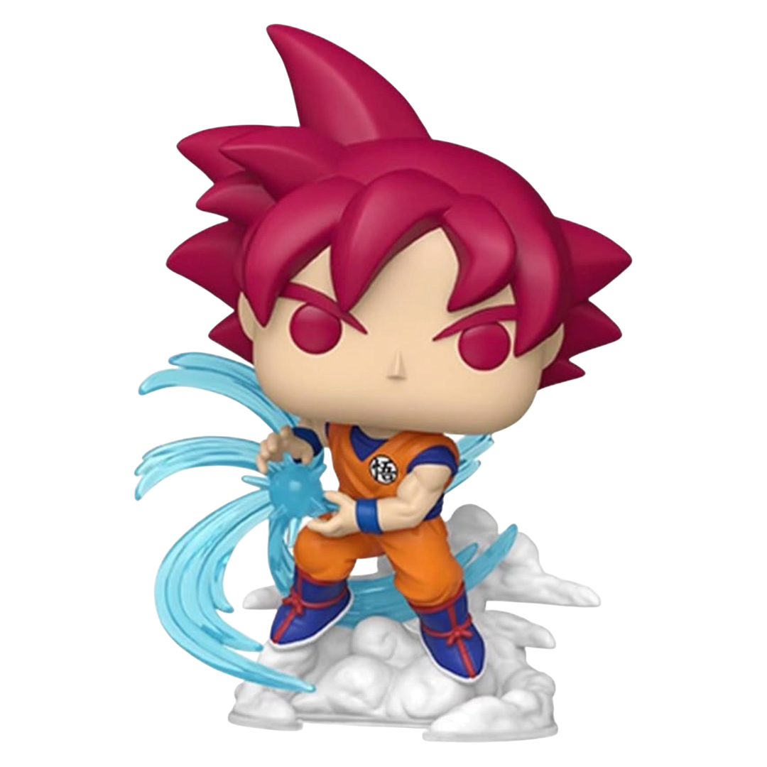 Funko Pop Dragon Ball Z Super Saiyan God Goku #2491 PR Sticker Chalice Exclusive *PRE-ORDER*