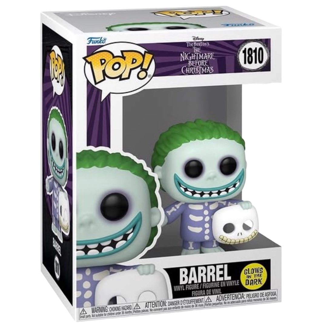 Funko Pop! Disney Nightmare Before Christmas Bundle (Barrel Loch Shock) GITD Exclusive *PRE-ORDER*