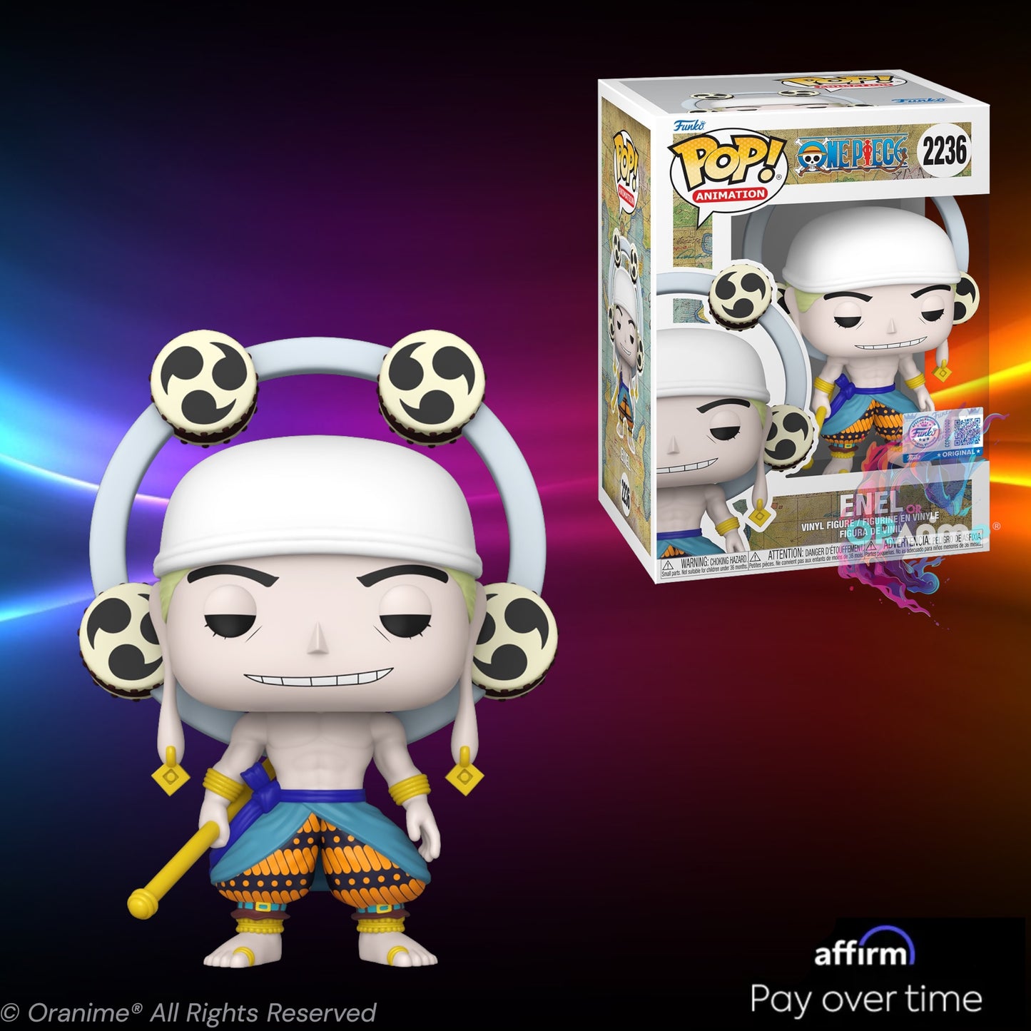 Funko Pop One Piece Enel #2236 Exclusive