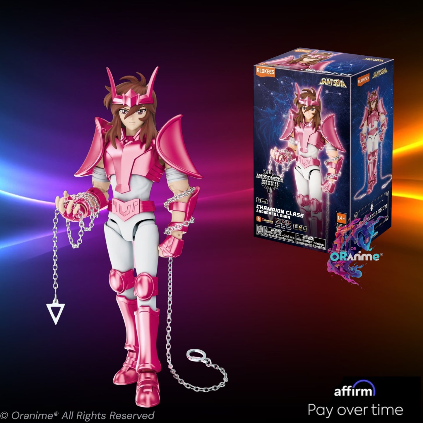 Blokees Saint Seiya Andromeda Shun Action Figure Champion Class assemble Model Kit *PRE-ORDER*