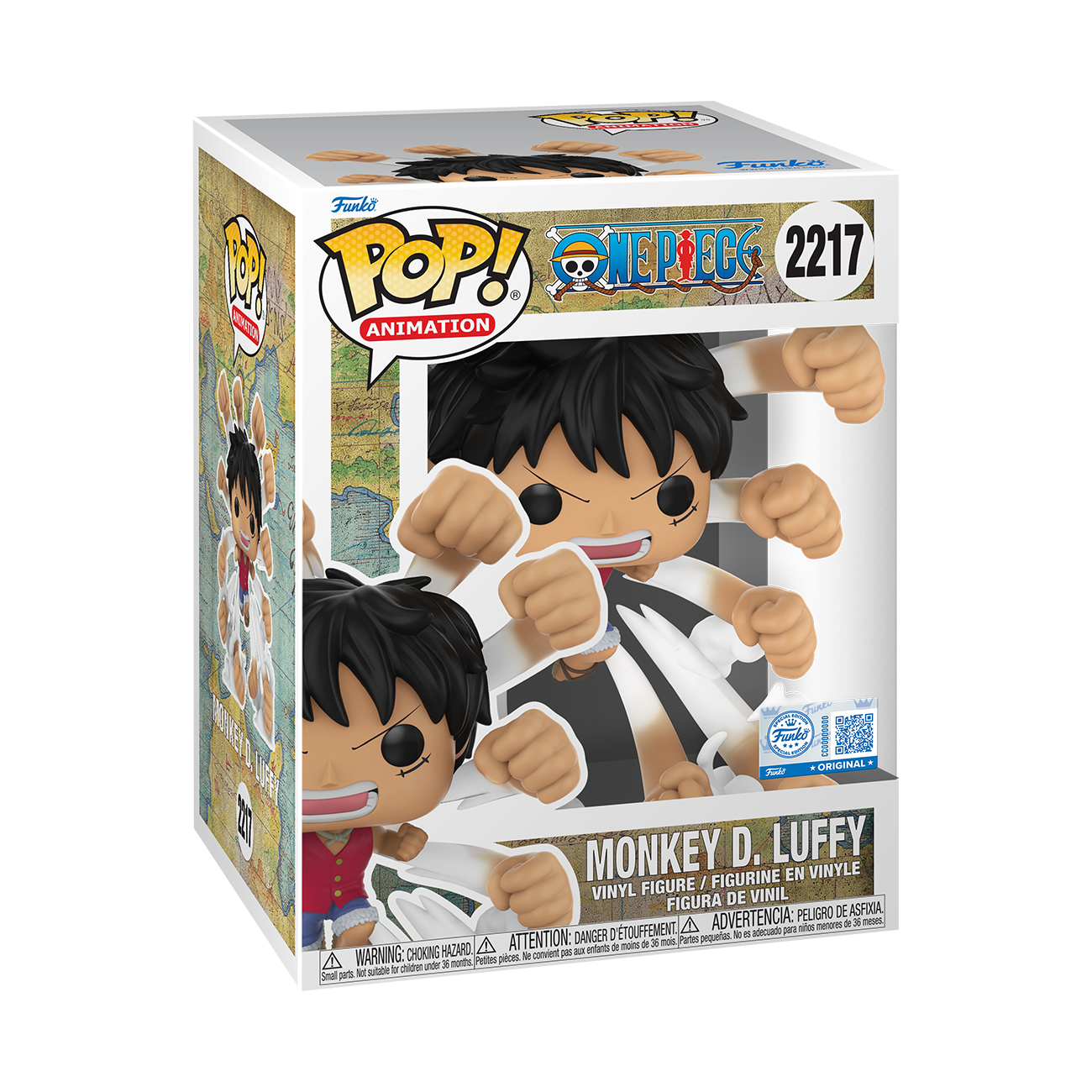 Funko Pop One Piece Monkey D. Luffy (Gum Gum Gatling) #2217 Exclusive