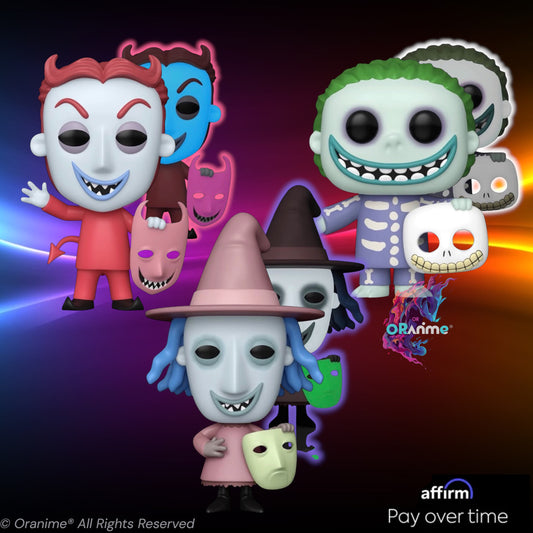 Funko Pop! Disney Nightmare Before Christmas Bundle (Barrel Loch Shock) GITD Exclusive *PRE-ORDER*