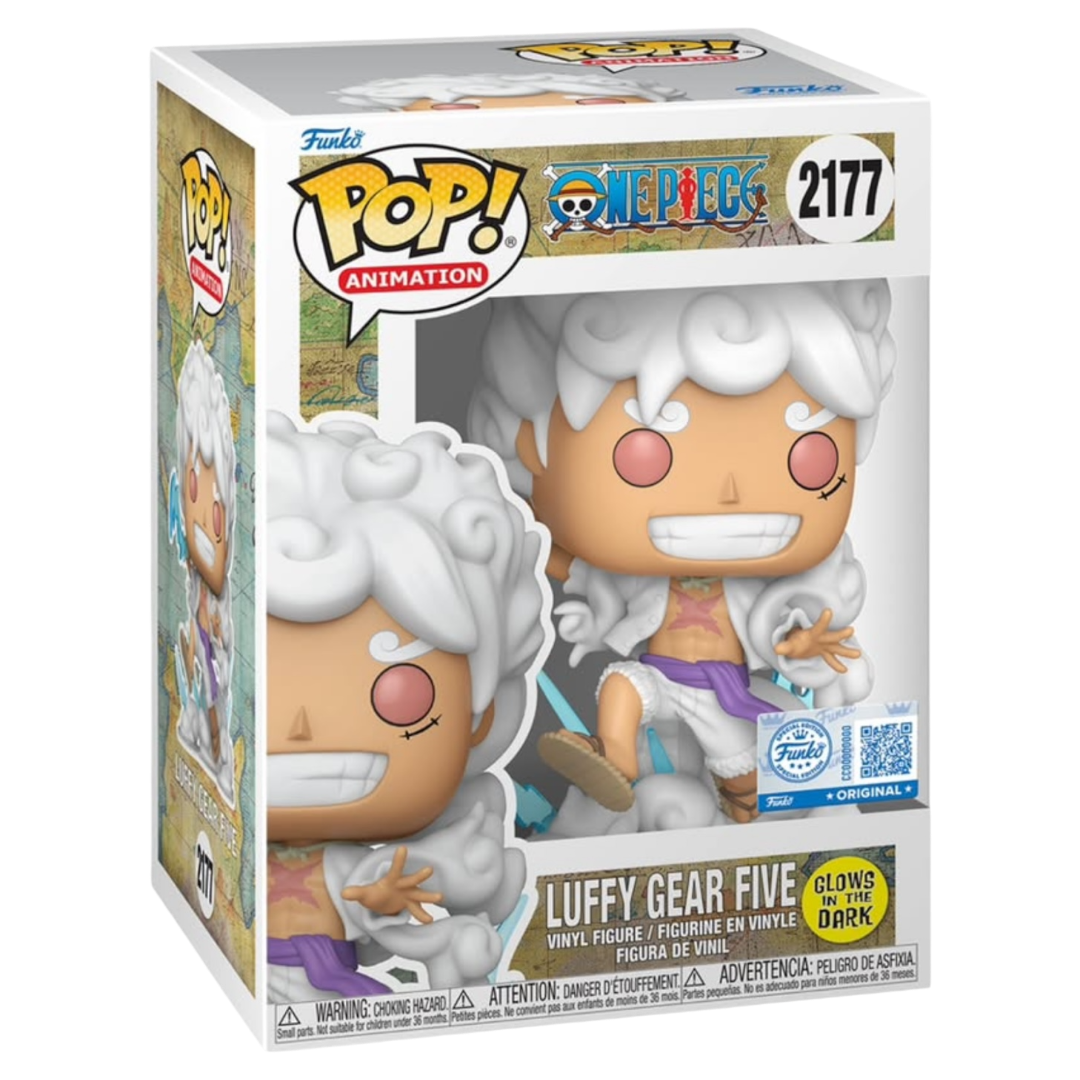Funko Pop! One Piece Luffy Gear 5 #2177 Glow in the Dark GameStop Exclusive *PRE-ORDER*