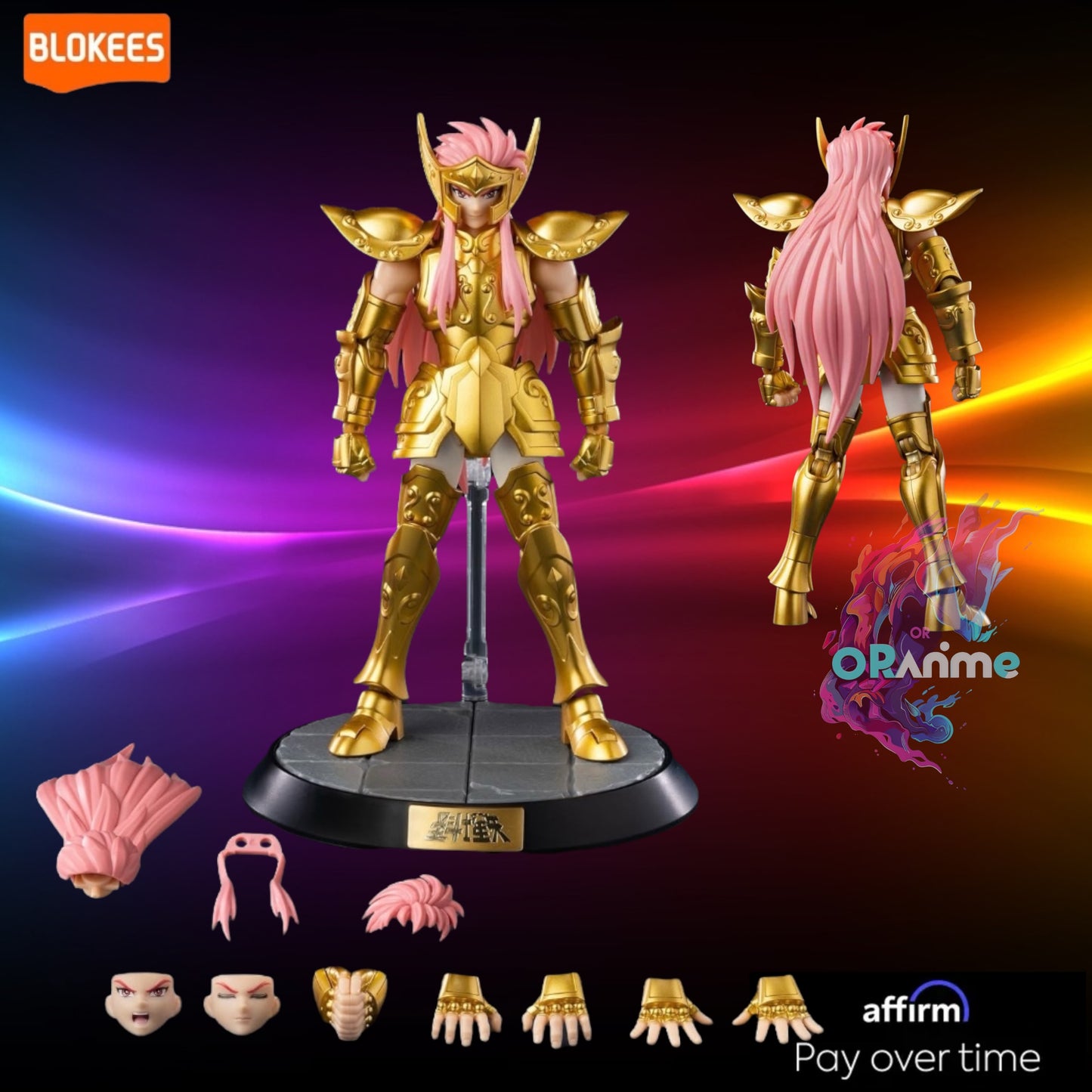Blokees Saint Seiya Aquarius Camus ♒  Action Figure Champion Class  assemble Model kit *Pre-Order*