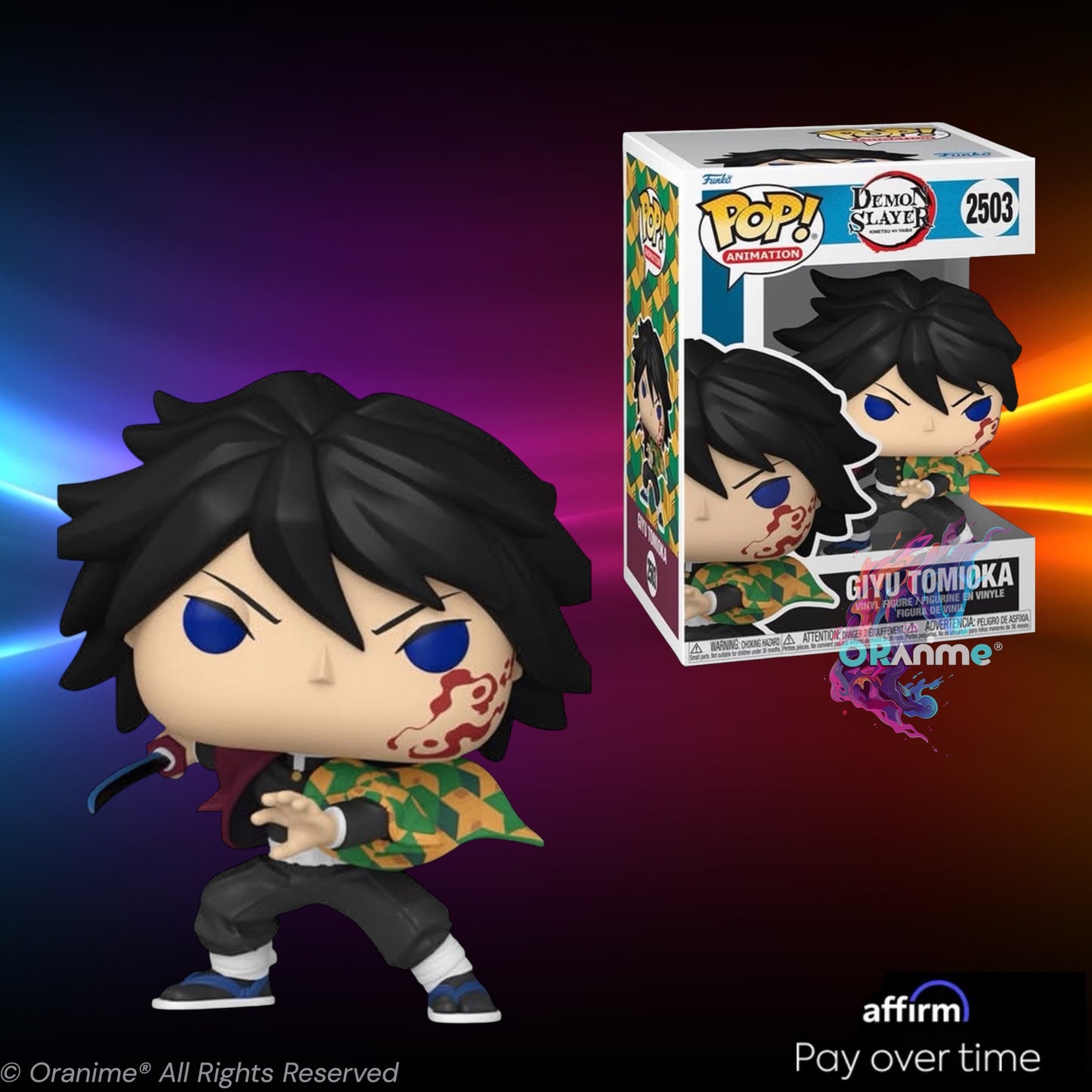Funko Pop Demon Slayer Giyu Tomioka #2503 Movie 1 Infinity Castle *PRE-ORDER*