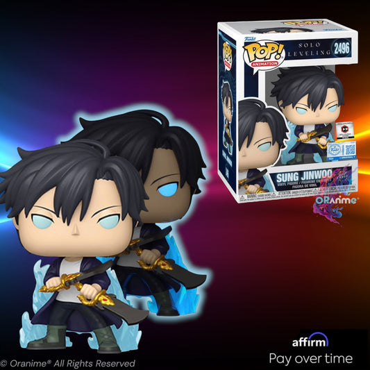Funko Pop Solo Leveling Sung Jinwoo #2496 Chase Variant PR Sticker Chalice Exclusive *PRE-ORDER*