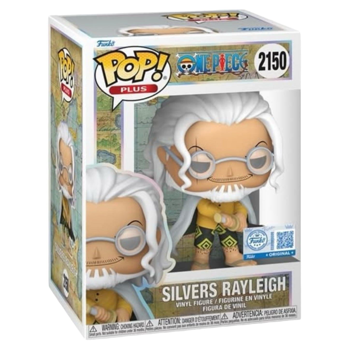 Funko Pop Plus One Piece Silvers Rayleigh #2150 PR Sticker Chalice Exclusive *PRE-ORDER*
