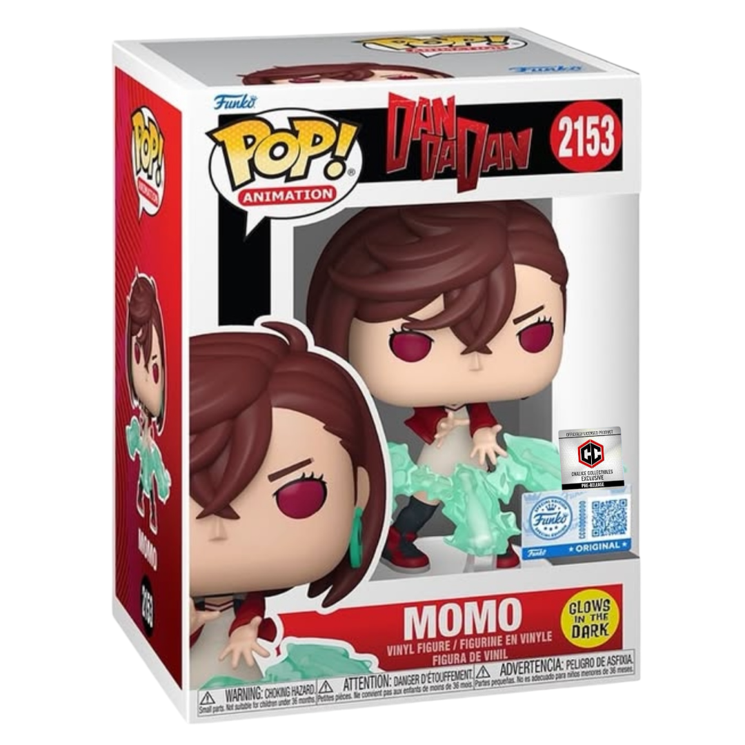 Funko Pop! Dan Da Dan Momo #2153 (Glow in the Dark) PR Chalice Sticker *PRE-ORDER*