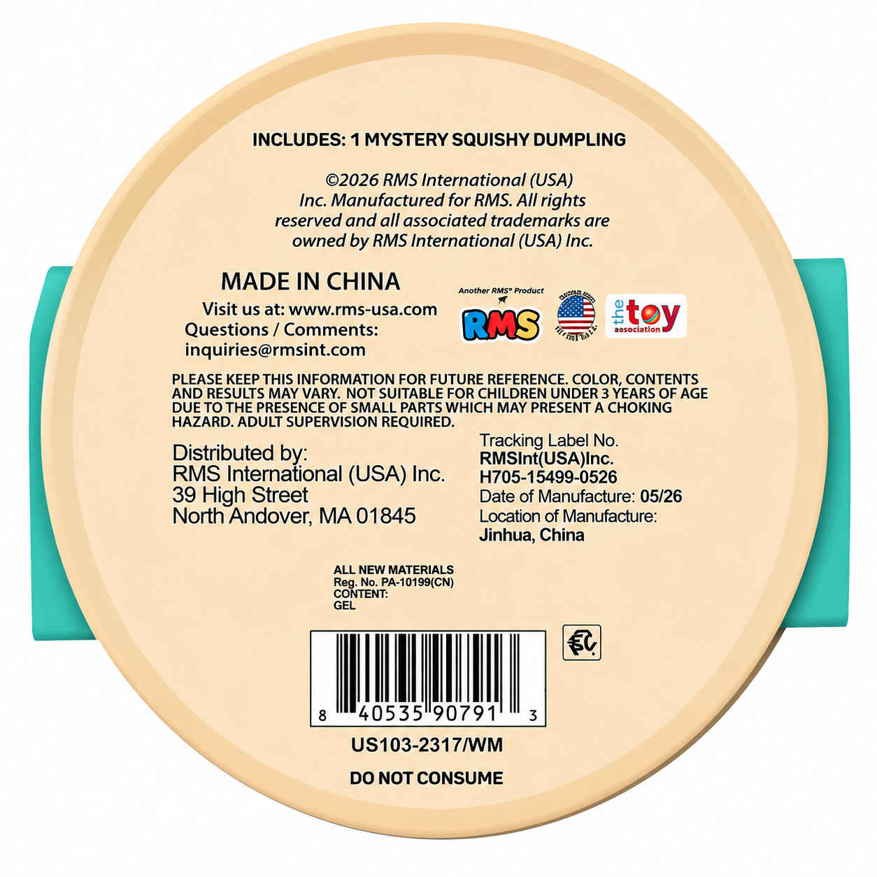 The Viral Mystery Squishy Dumpling – Tie Dye Edition RMS