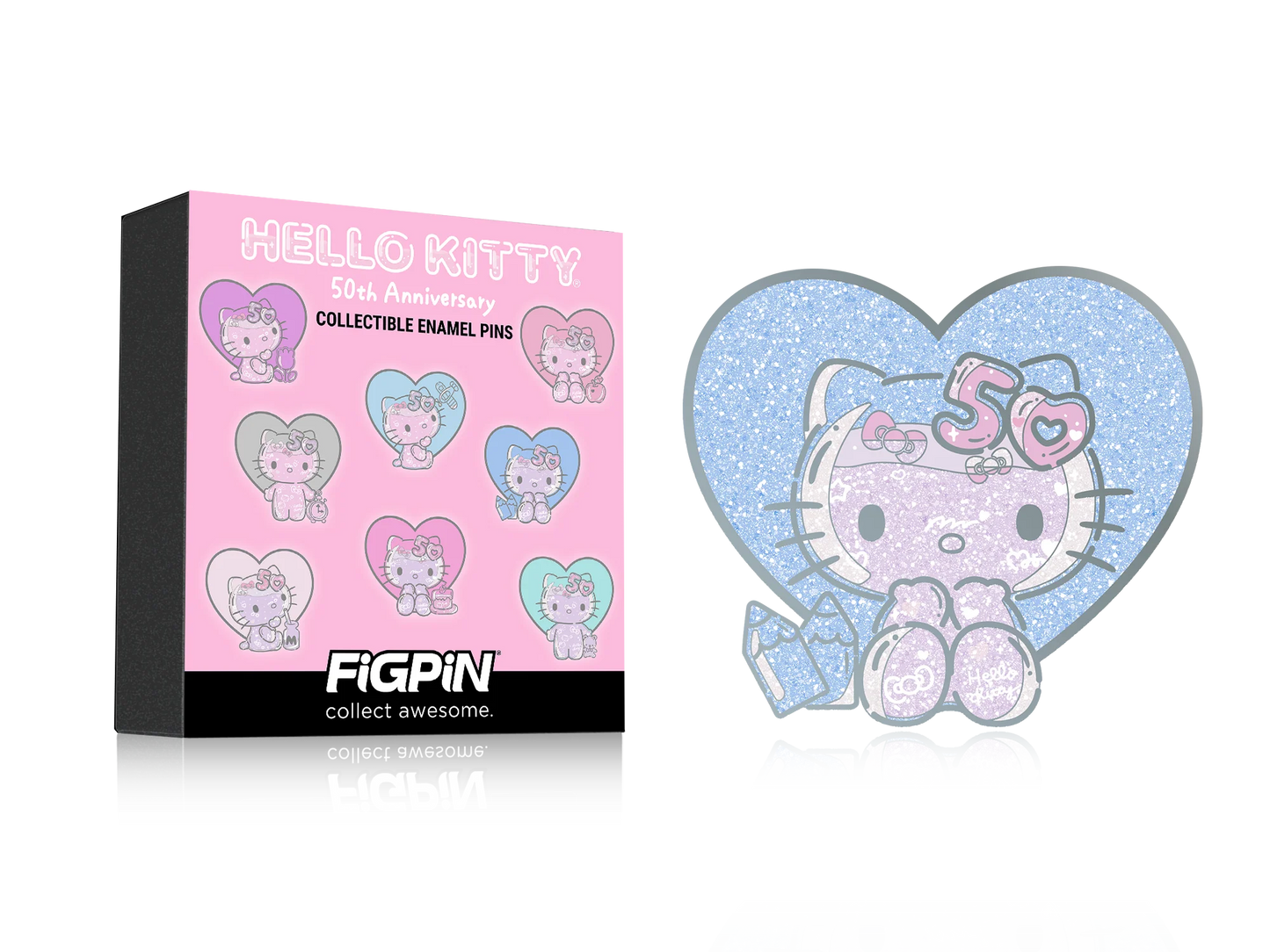 FiGPiN - Mystery Mini Pin Series 5 - Hello Kitty 50th Anniversary - Case of 10 Enamel Pin