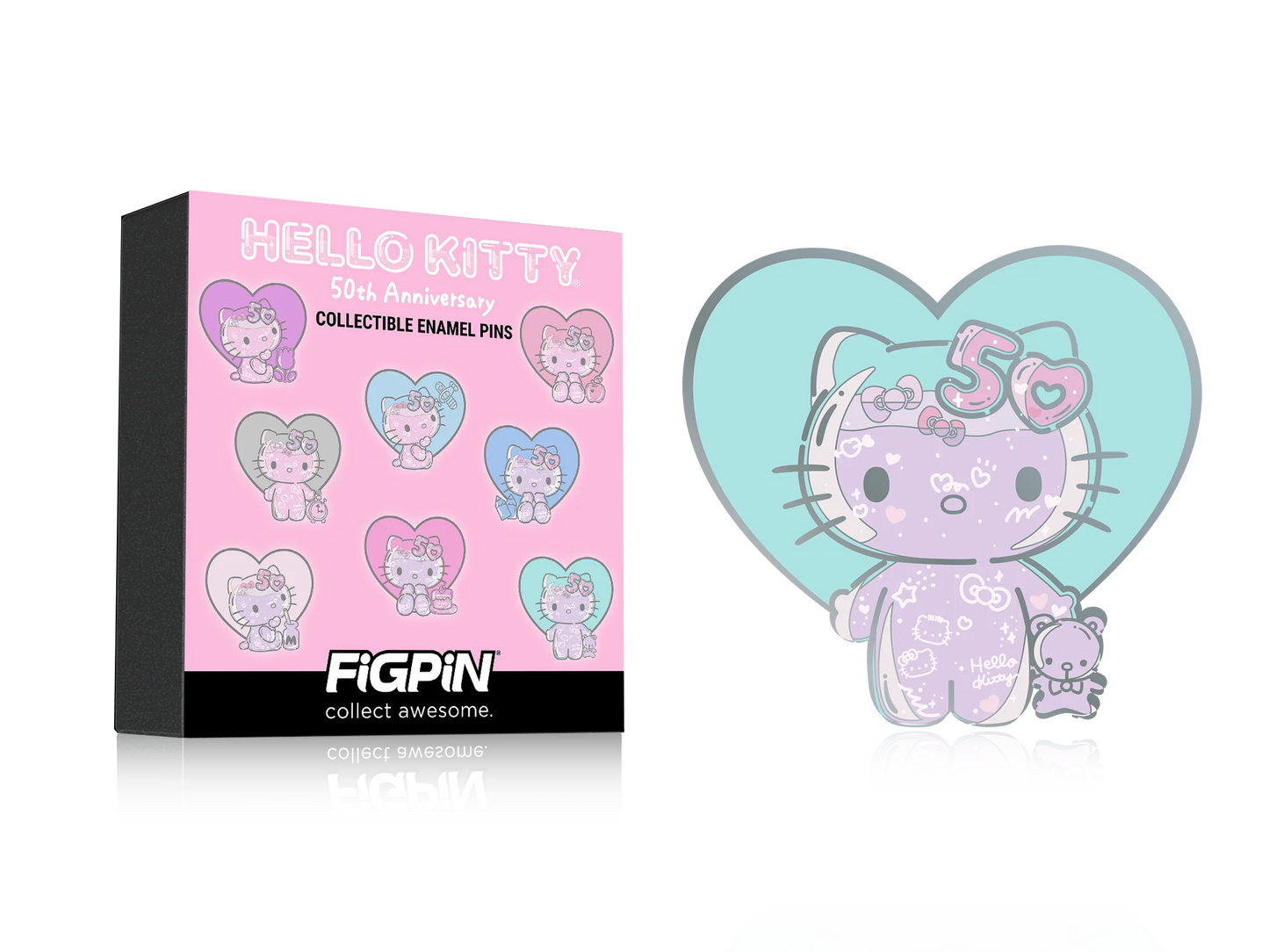 FiGPiN - Mystery Mini Pin Series 5 - Hello Kitty 50th Anniversary - Case of 10 Enamel Pin