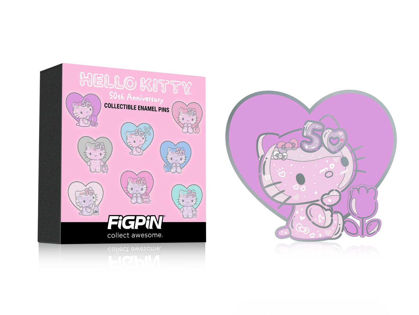 FiGPiN - Mystery Mini Pin Series 5 - Hello Kitty 50th Anniversary - Case of 10 Enamel Pin