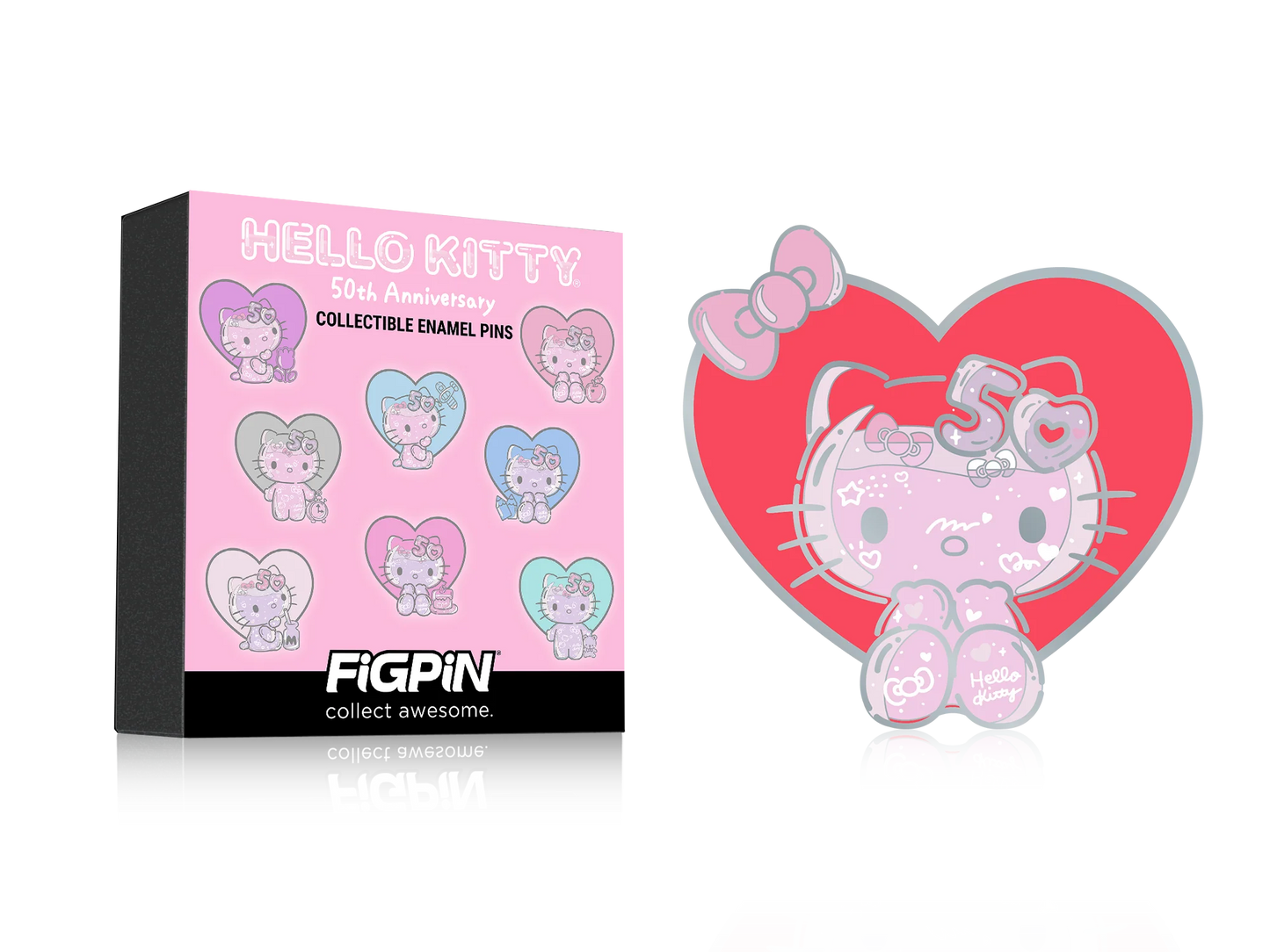 FiGPiN - Mystery Mini Pin Series 5 - Hello Kitty 50th Anniversary - Case of 10 Enamel Pin