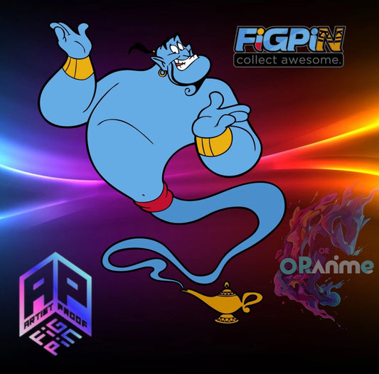 FIGPIN XL Aladdin Genie X77 Glow in the Dark Exclusive LE 500 Disney D23 Expo 2024 AP