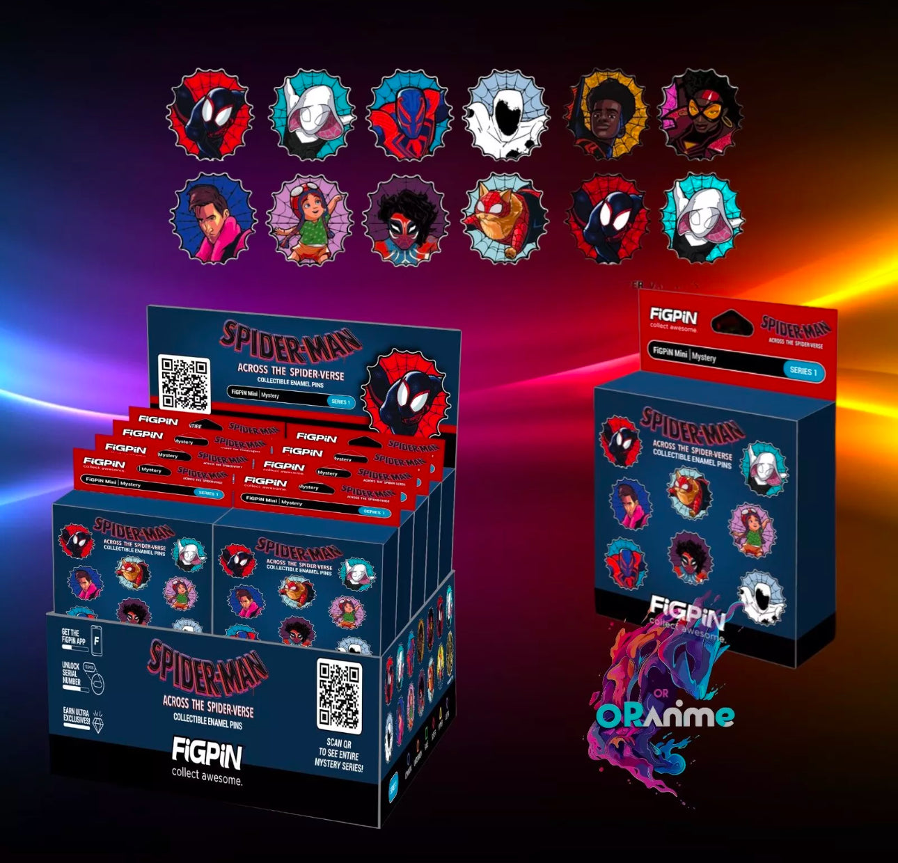 FiGPiN - Mystery Mini Pin Series 1 - Spider-Man: Across the Universe - Case of 10 Enamel Pin