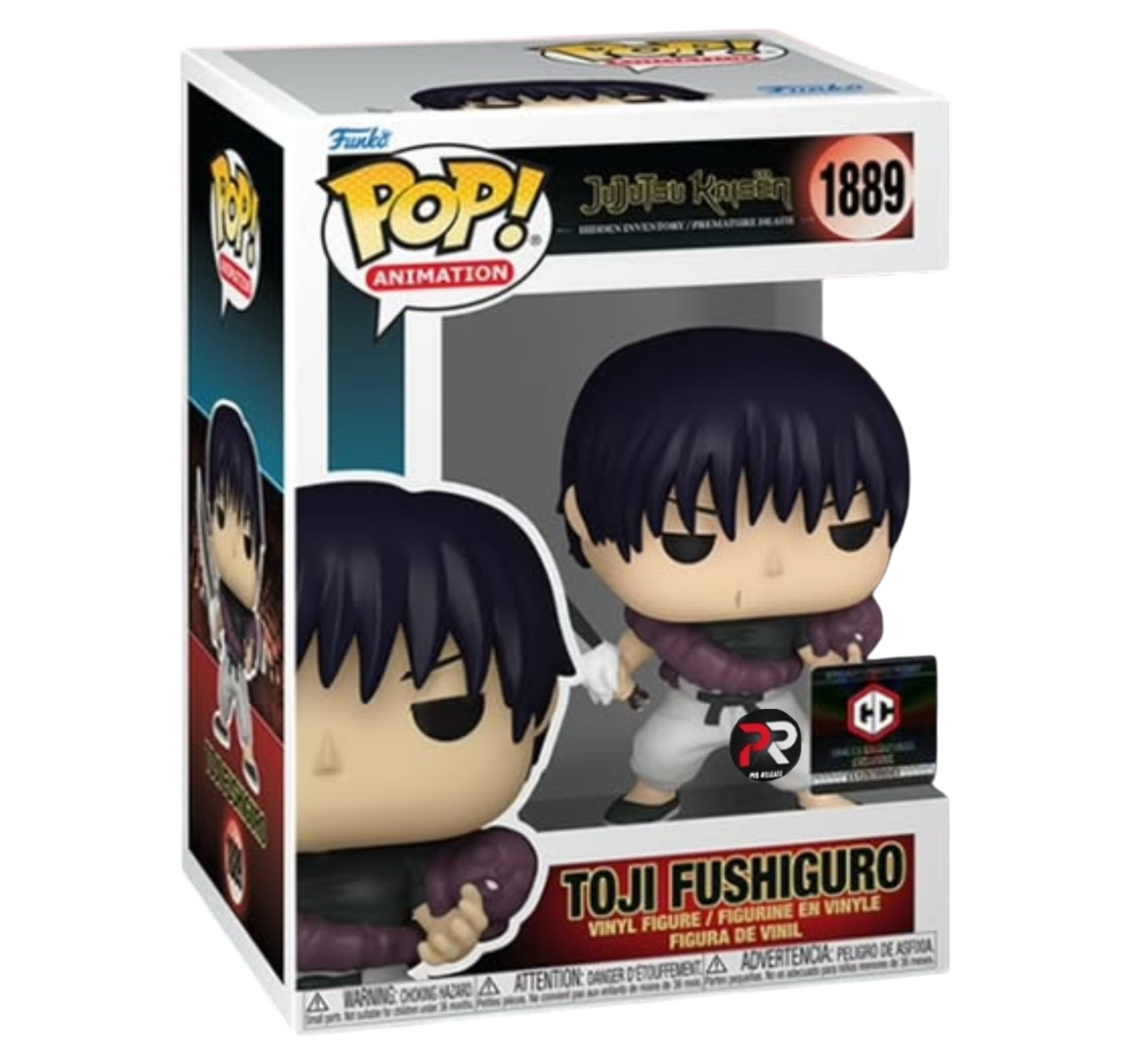 Funko Pop! Jujutsu Kaisen Toji Hidden Inventory #1889 PR Sticker Chalice Exclusive Chance of Chase *PRE-ORDER*