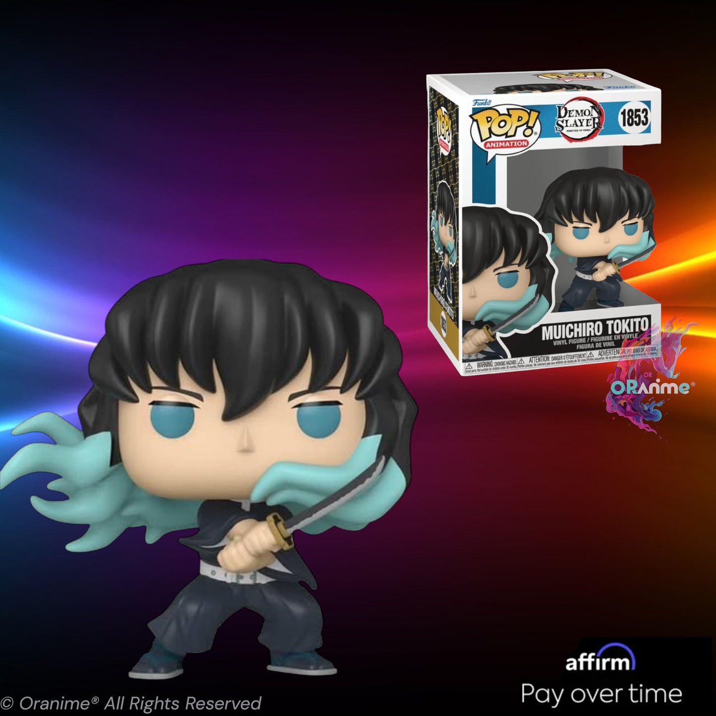 Funko Pop! Demon Slayer Muichiro Tokito (Attack) #1853 Common