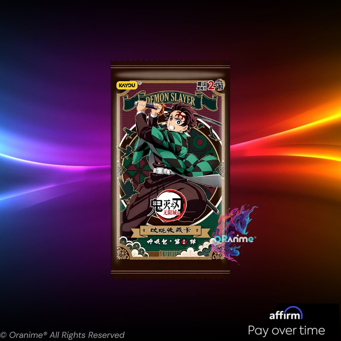 KAYOU Demon Slayer Trading Card Breath Booster Box (Infinity Castle Arc) CN Ver. Sealed