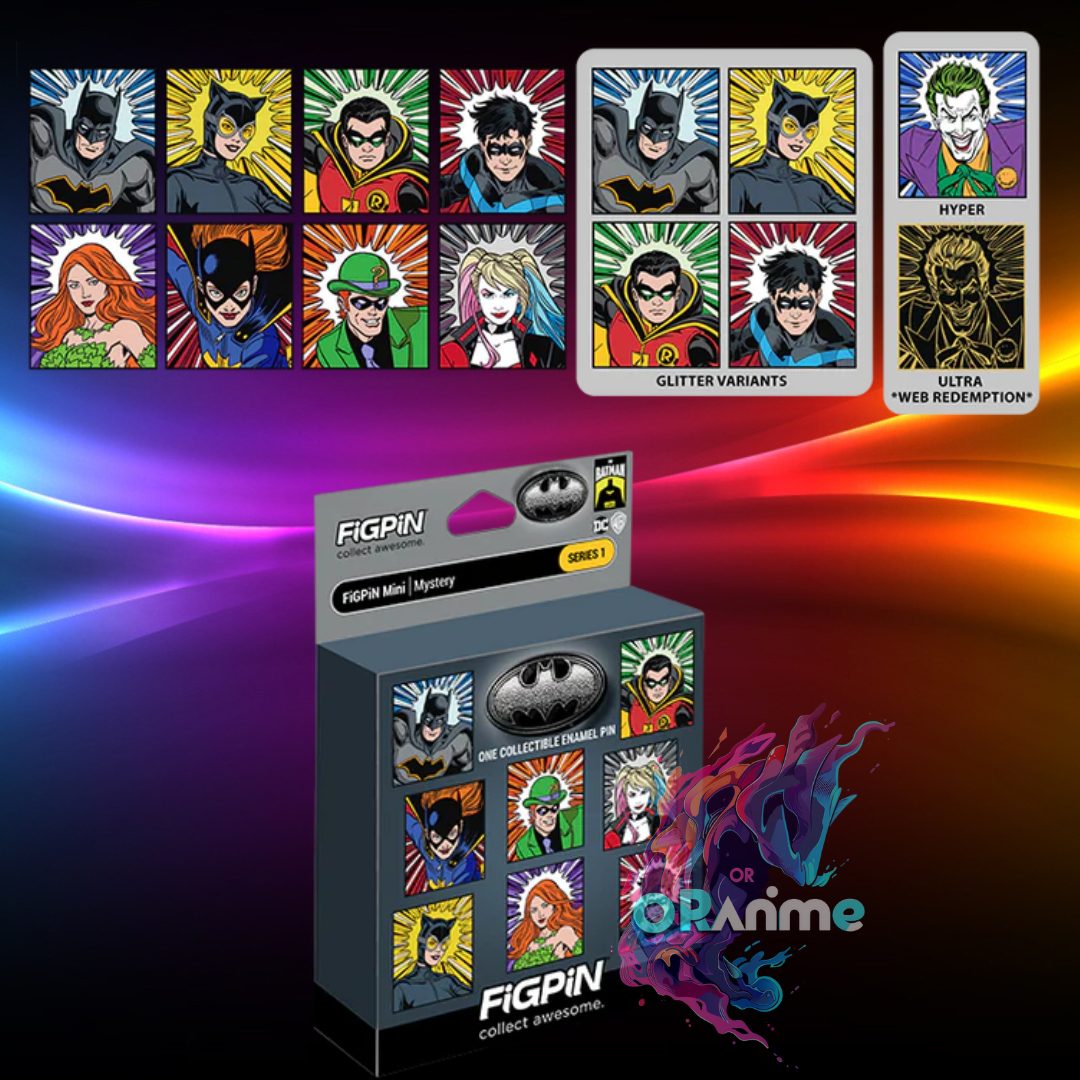 FiGPiN - Mystery Mini Pin Series 1 - Batman - Case of 10 Enamel Pin