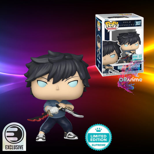 Funko Pop Solo Leveling Sung Jinwoo #2037 EE Exclusive *PRE-ORDER*