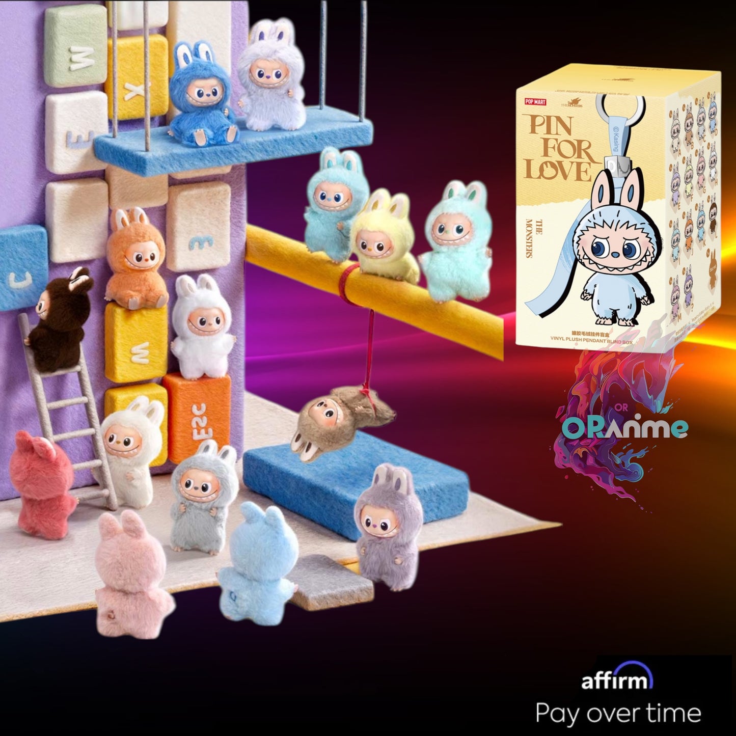 Pop Mart - The Monsters - Labubu Pin for Love Series Vinyl Plush Pendant (A-M)