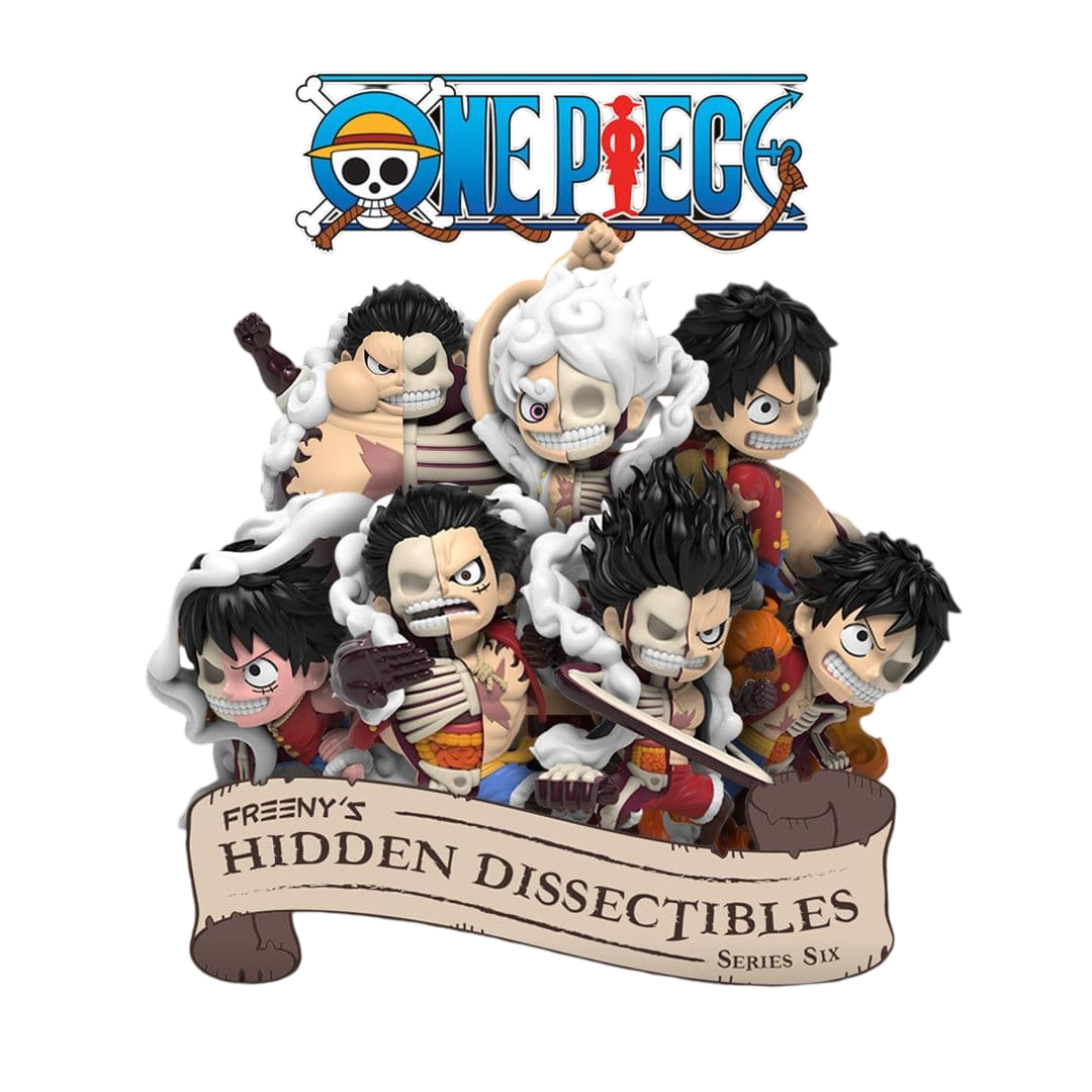 Mighty Jaxx - Freeny's Hidden Dissectibles: One Piece - Luffy’s Gears Edition - 1 Blind Box Figure