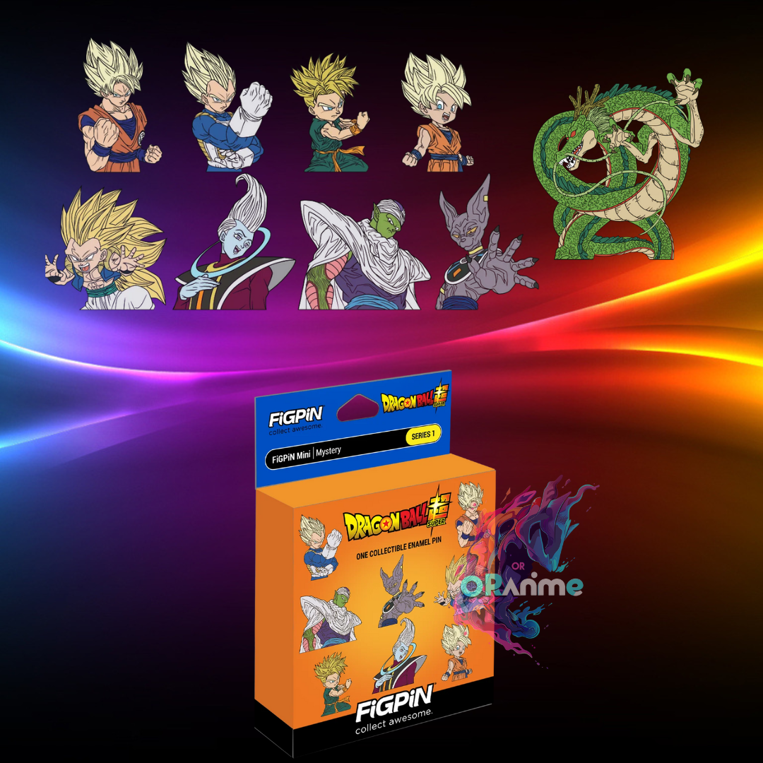 FiGPiN - Mystery Mini Pin Series 1 - Dragon Ball Super - Case of 10 Enamel Pin