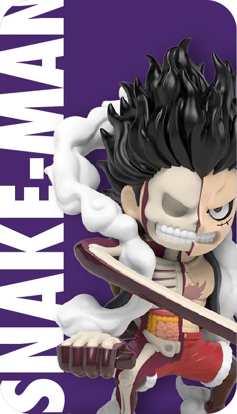 Mighty Jaxx - Freeny's Hidden Dissectibles: One Piece - Luffy’s Gears Edition - 1 Blind Box Figure